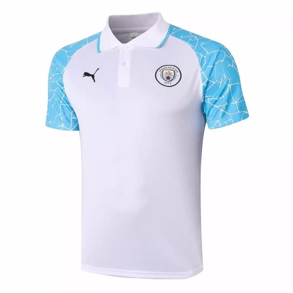 Polo Manchester City 2020-2021 Blanco Azul